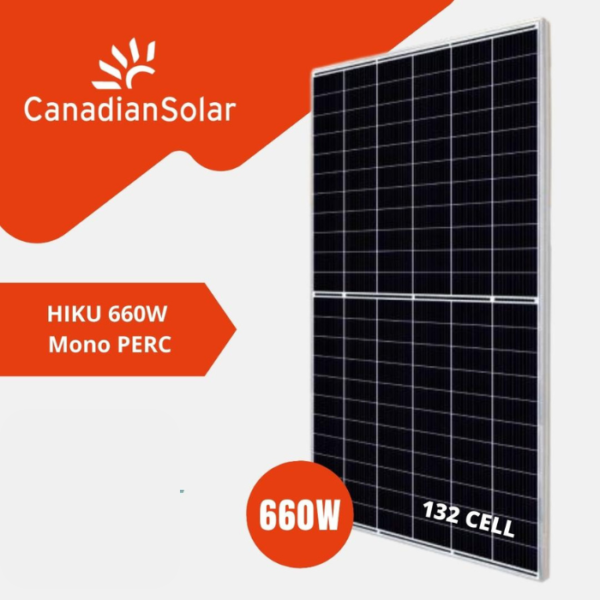 660w Canadian Solar Ntype TOPCon Black Frame 35 unités