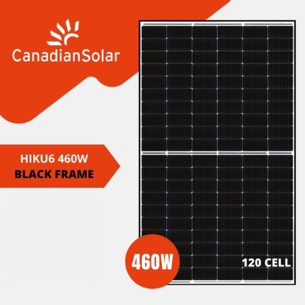 460w Canadian Solar Monocrystalline Black Frame 35 unités