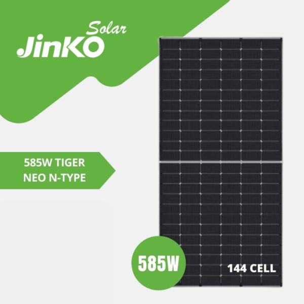 585W Jinko Solar Ntype 144 cellules 31 unités